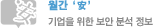 월간 '安' - 기업을 위한 보안 분석 정보