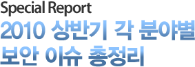 [Special Report] 2010 ��ݱ� �� �оߺ� ���� �̽� ������ 