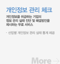 개인정보 관리 체크