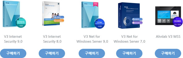 V3 Internet Security 9.0,V3 Internet Security 8.0,V3 Net for Windows Server 9.0,V3 Net for Windows Server 7.0,Ahnlab V3 MSS ϱ